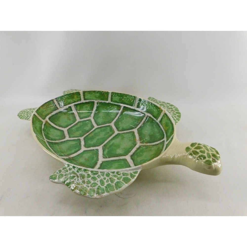 Pier 1 Speedy the Sea Turtle Melamine Large Serving Bowl Pier One 22 in. Long